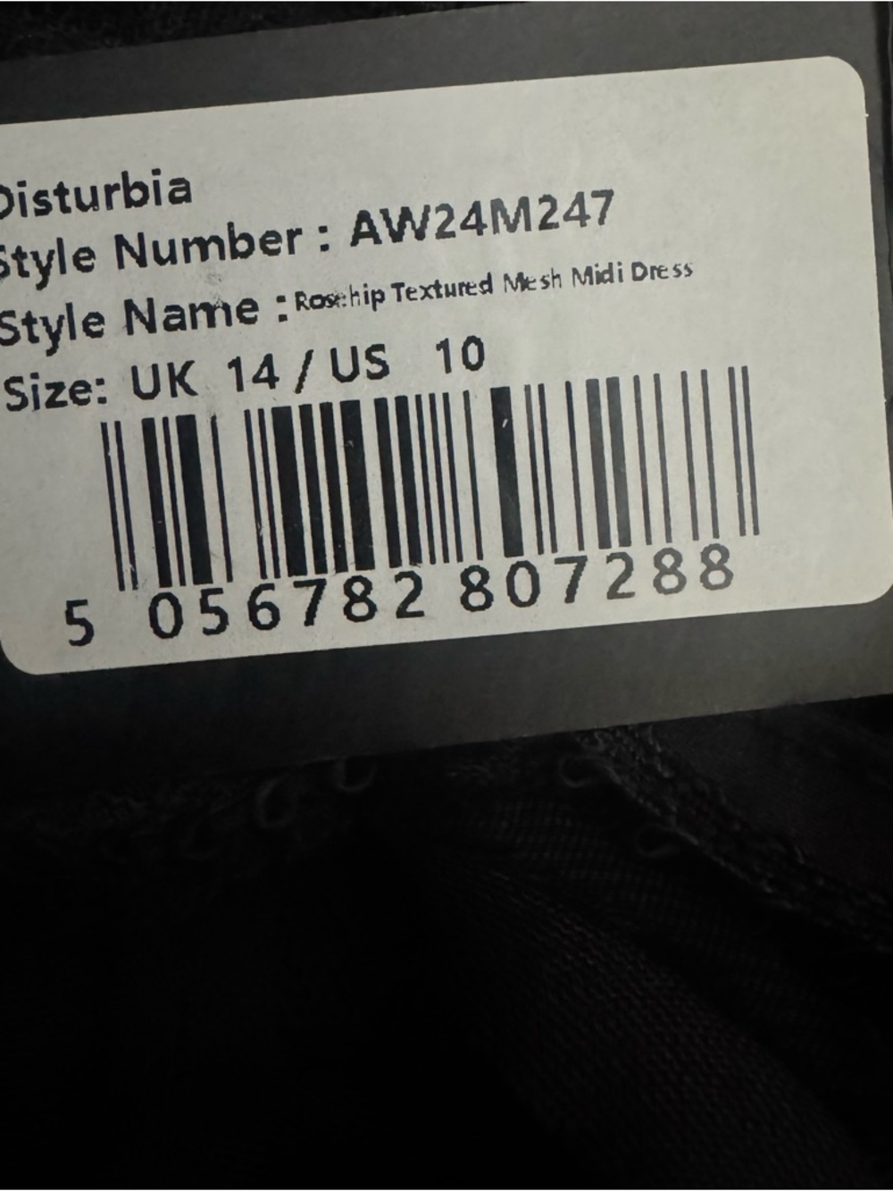Disturbia Goth dress NWT - Picture 9 of 10